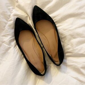 Classic Suede Black Flats